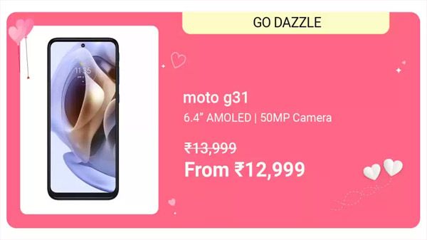 MOTOROLA G31 (Baby Blue, 128 GB) (6 GB RAM) MOTOROLA G31 (Baby Blue, 128 GB) (6 GB RAM)