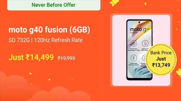 MOTOROLA G40 Fusion (Dynamic Gray, 128 GB) (6 GB RAM) MOTOROLA G40 Fusion (Dynamic Gray, 128 GB) (6 GB RAM)