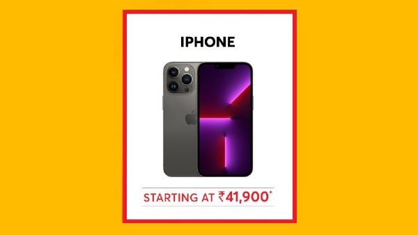iPhone Starting From Rs. 41,900 iPhone Starting From Rs. 41,900