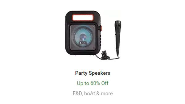 Up To 60% Off On Party Speakers Up To 60% Off On Party Speakers
