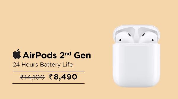 Apple Airpods (2nd Generation) MV7N2HN/A In-Ear Truly Wireless Earbuds with Mic Apple Airpods (2nd Generation) MV7N2HN/A In-Ear Truly Wireless Earbuds with Mic