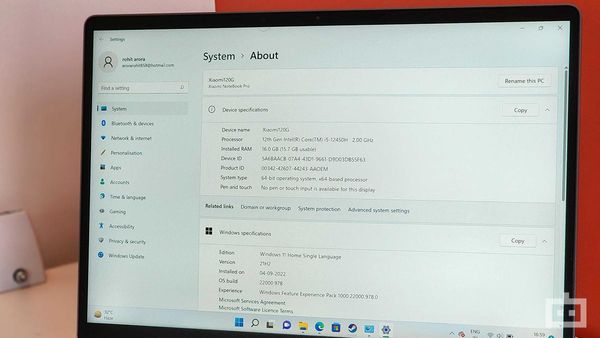 Xiaomi Notebook Pro 120G Specifications Xiaomi Notebook Pro 120G Specifications