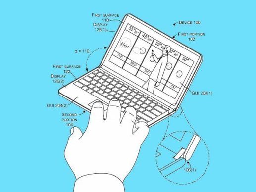 Microsoft files patent for Surface Phone with self-regulating hinge Microsoft files patent for Surface Phone with self-regulating hinge