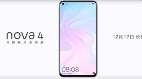 Huawei Nova 4 official teaser on Weibo confirms display with hole Huawei Nova 4 official teaser on Weibo confirms display with hole