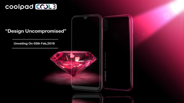 Coolpad Cool 3 with water-drop notch will launch in India on 5th Feb Coolpad Cool 3 with water-drop notch will launch in India on 5th Feb