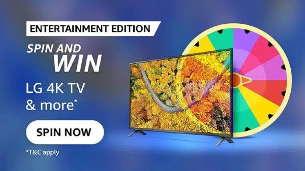 Amazon Entertainment Edition Spin And Win Quiz Answers: Win LG 4K TV Amazon Entertainment Edition Spin And Win Quiz Answers: Win LG 4K TV