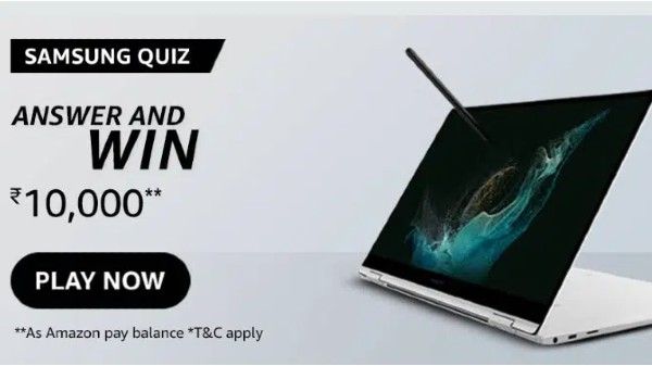 Amazon Samsung Laptops Quiz Answers: Win Rs. 10,000 Amazon Samsung Laptops Quiz Answers: Win Rs. 10,000