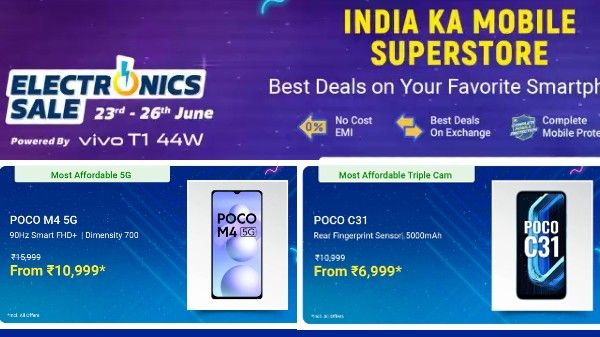 Flipkart Electronics Sale: Discount Offers On POCO Smartphones Flipkart Electronics Sale: Discount Offers On POCO Smartphones