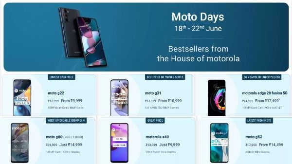 Flipkart Moto Days Sale: Avail Enticing Offers On Motorola Smartphones Flipkart Moto Days Sale: Avail Enticing Offers On Motorola Smartphones