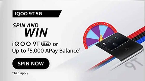 Amazon iQOO 9T 5G Spin & Win Quiz Answers: Here's What You Can Win Amazon iQOO 9T 5G Spin & Win Quiz Answers: Here's What You Can Win