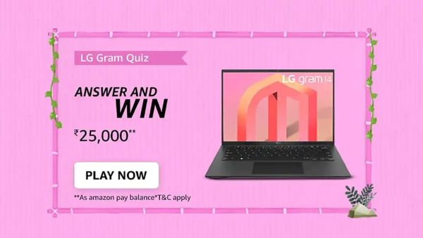 Amazon LG Gram Laptop Quiz Answers: Win Rs. 25,000 Amazon LG Gram Laptop Quiz Answers: Win Rs. 25,000