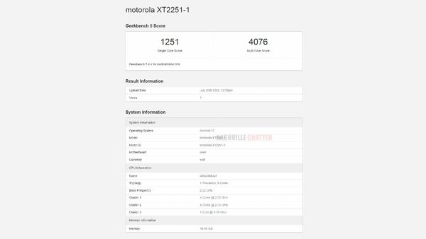 Moto Razr 2022 Spotted On Geekbench Ahead Of August 8 Launch Moto Razr 2022 Spotted On Geekbench Ahead Of August 8 Launch
