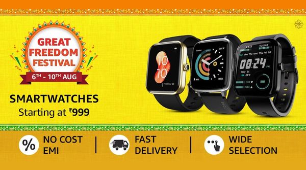 Amazon Great Freedom Festival Sale 2022: Discounts On Smartwatches Amazon Great Freedom Festival Sale 2022: Discounts On Smartwatches