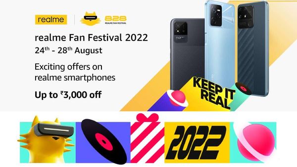 Amazon Realme Fan Festival Sale 2022: Discounts On Realme Smartphones Amazon Realme Fan Festival Sale 2022: Discounts On Realme Smartphones
