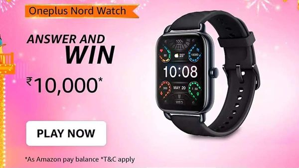 Amazon OnePlus Nord Watch Quiz Answers; Win Rs. 10,000 Prize Amazon OnePlus Nord Watch Quiz Answers; Win Rs. 10,000 Prize