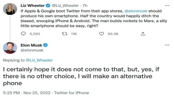 Musk Threatens Google, Apple with Tesla Phone Musk Threatens Google, Apple with Tesla Phone