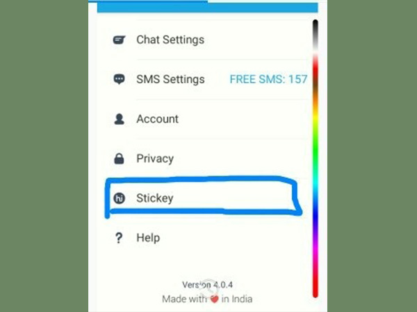 #1 હાઈક પર સ્ટીકી ઓપ્શન ને પસંદ કરો
