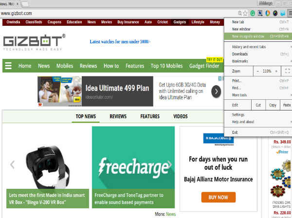 બ્રાઉઝ ઈન પ્રાયવસી