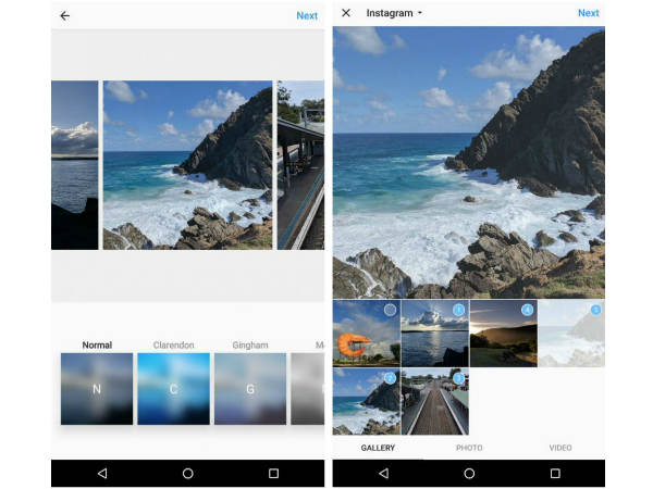 ઇન્સ્ટાગ્રામ એન્ડ્રોઇડ એપ પર કદાચ મલ્ટી ફોટો આલબમ ફીચર લાવી શકે છે.