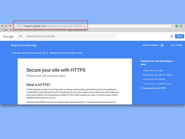 મેથડ-3: HTTPs નો ઉપીયોગ કરો
