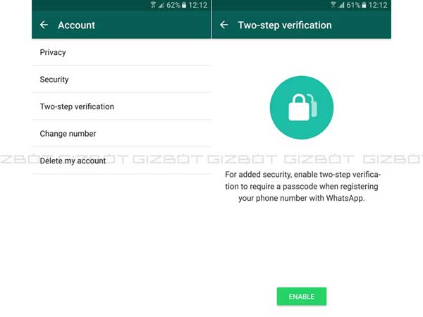 બે સ્ટેપ વેરિફિકેશન