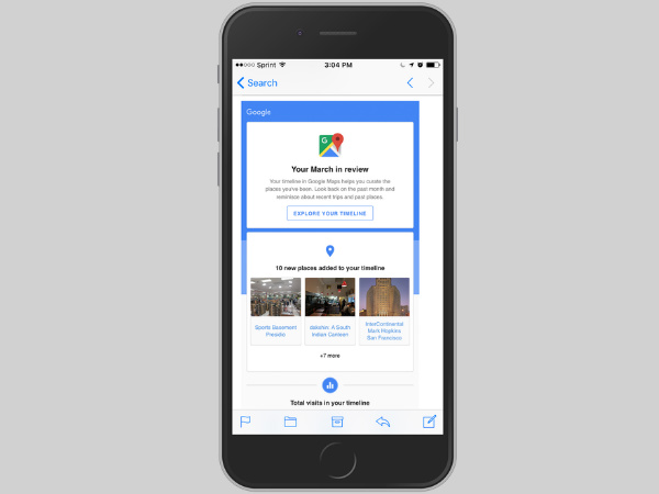 ગૂગલ એપમાં આઇઓએસ ડિવાઈઝ માટે નવું ટાઈમલાઈન ફીચર