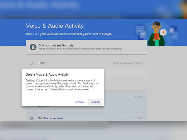 Google વૉઇસ અને ઑડિઓ પ્રવૃત્તિ કેવી રીતે સંચાલિત કરવી