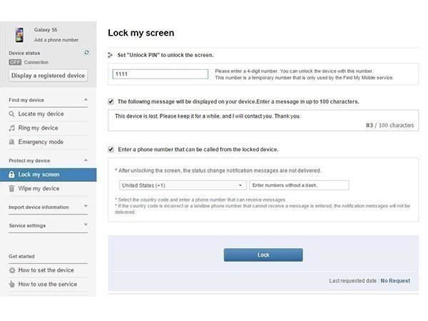 પદ્ધતિ 5: ફાઈન્ડ માય મોબાઇલ સર્વિસ ઉપયોગ કરો