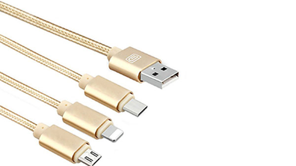 ટેસ્લાર 3-ઇન-1 યુએસબી ટાઈપ-સી ચાર્જિંગ કેબલ: રૂ. 599 (મૂળ કિંમત: રૂ. 1,499)