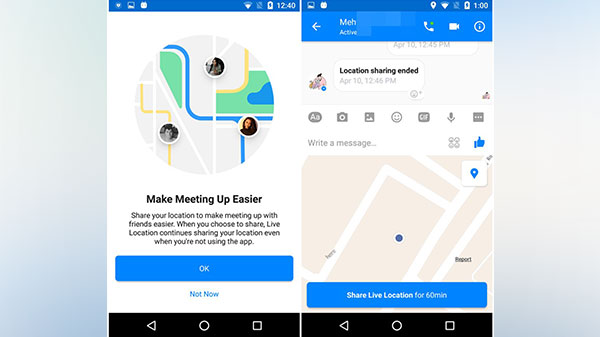 તમારું સ્થાન શેર કરવું