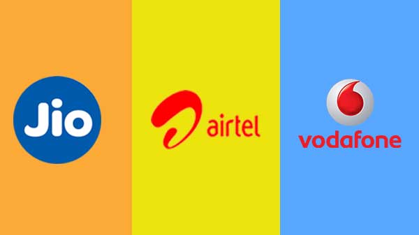 જીઓ vs એરટેલ vs વોડાફોન બેસ્ટ ટોપ અપ રિચાર્જ પ્લાન જીઓ vs એરટેલ vs વોડાફોન બેસ્ટ ટોપ અપ રિચાર્જ પ્લાન