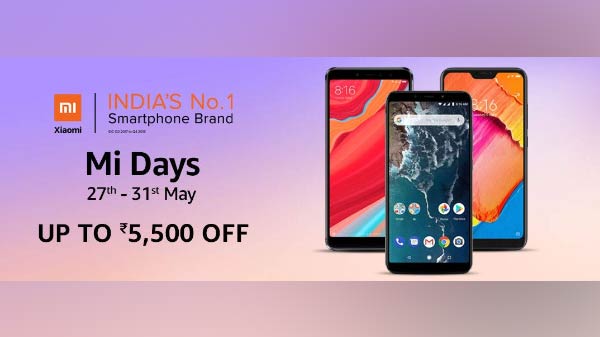 એમ આઈ ડેઝ ઓન amazon, રેડમી સ્માર્ટ ફોન પર રૂપિયા 5500 સુધીનું ડિસ્કાઉન એમ આઈ ડેઝ ઓન amazon, રેડમી સ્માર્ટ ફોન પર રૂપિયા 5500 સુધીનું ડિસ્કાઉન