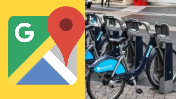 Google maps ની અંદર બાઇક શેરિંગ સ્ટેશન માટે સપોર્ટ આપવામાં આવ્યો Google maps ની અંદર બાઇક શેરિંગ સ્ટેશન માટે સપોર્ટ આપવામાં આવ્યો