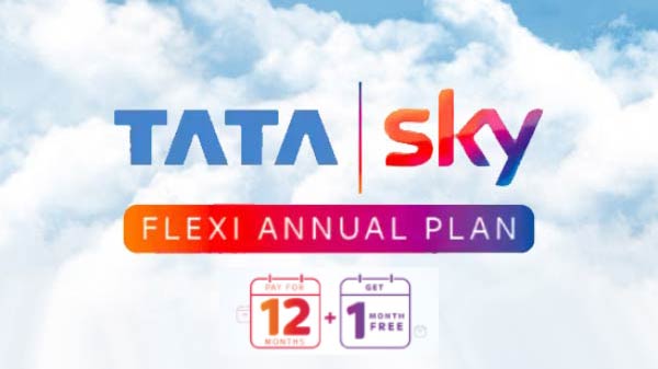 Tata sky દ્વારા તેમનો નવો ફ્લેક્સી એન્યુઅલ પ્લાન એક ફ્રી મહિના સાથે Tata sky દ્વારા તેમનો નવો ફ્લેક્સી એન્યુઅલ પ્લાન એક ફ્રી મહિના સાથે