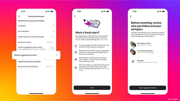 Instagram પર દેખાય છે એક જેવું જ કોન્ટેન્ટ? તો હવે આટલું કરો