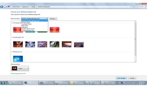 कैसे बदलें विंडो 7 में डेस्‍कटॉप बैकग्राउंड 