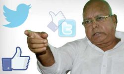 ट्विटर और फेसबुक पर छा गए है लालू प्रसाद यादव 
