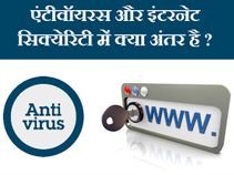 इंटरनेट सिक्‍योरिटी और एंटी वॉयरस में क्‍या अंतर है ? 
