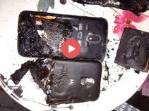 Moto E3 Power में लगी आग, देखें वीडियो