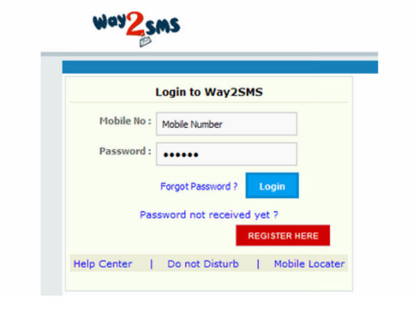 वे 2 एसएमएस (Way2sms) वे 2 एसएमएस (Way2sms)
