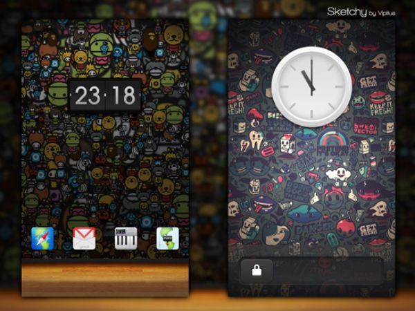 Android home screens