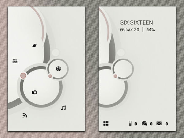 Android home screens Android home screens
