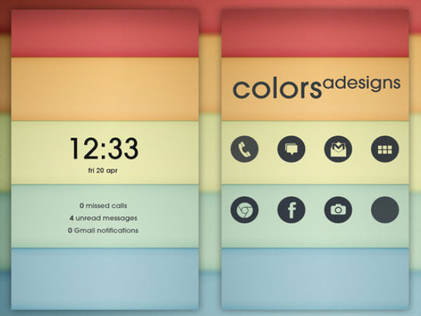 Android home screens