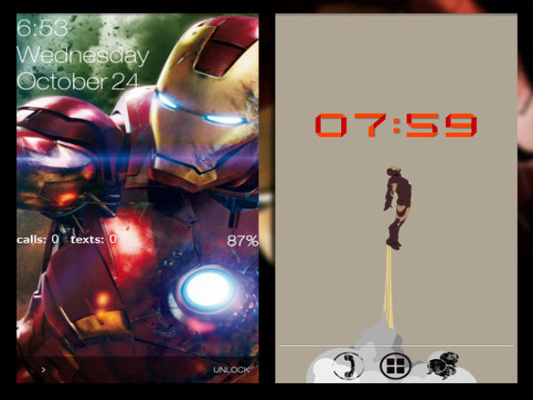 Android home screens