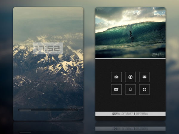 Android home screens Android home screens