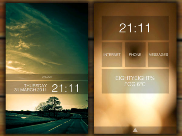 Android home screens