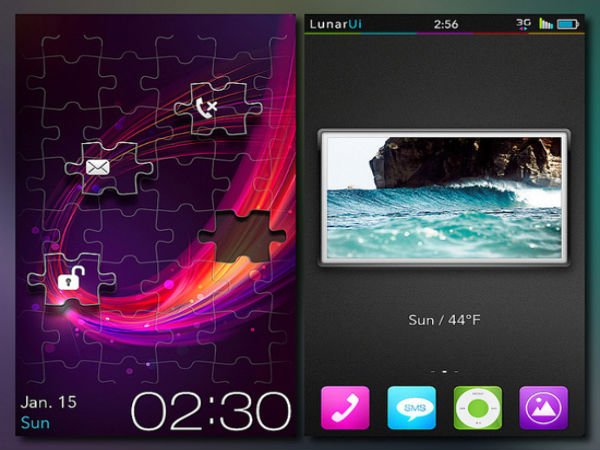 Android home screens