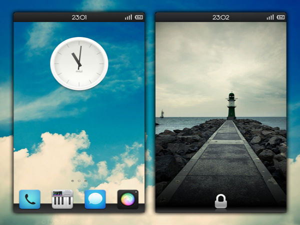 Android home screens