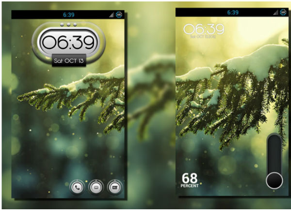 Android home screens Android home screens