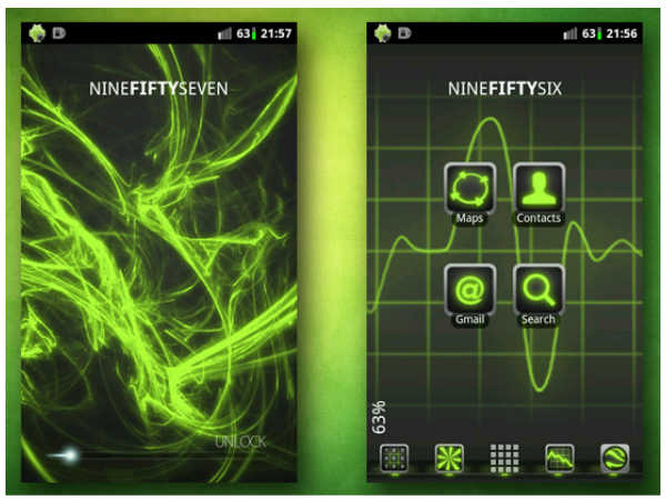 Android home screens Android home screens